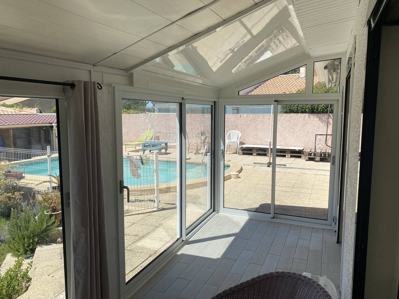 rénovation d'une veranda sur Chateauneuf les Martigues près de Marseille 