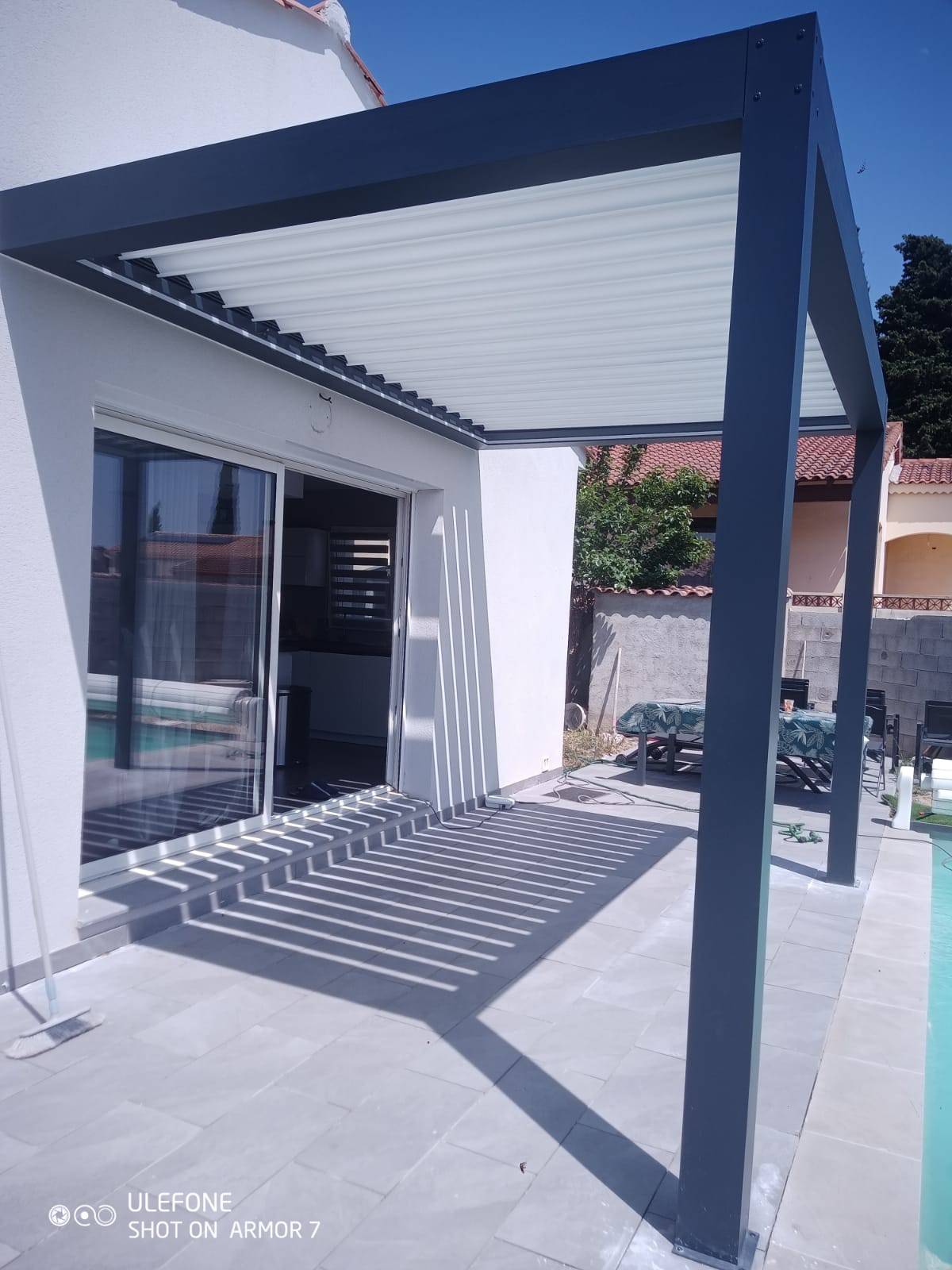 Pose pergola en aluminium